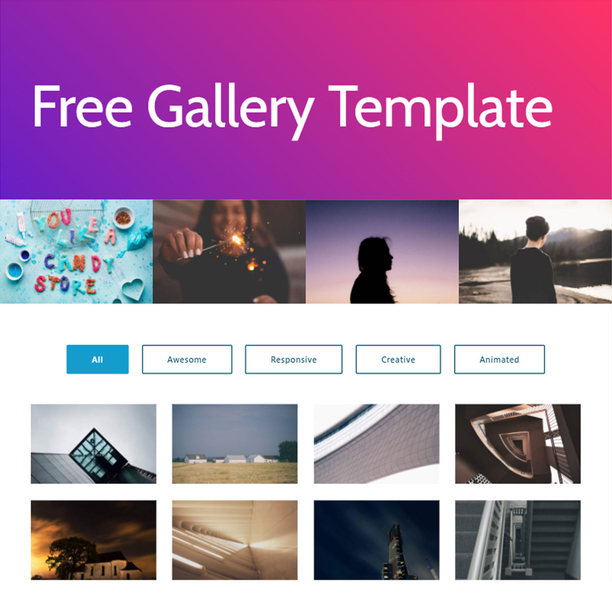 HTML5 Bootstrap  Gallery  Templates