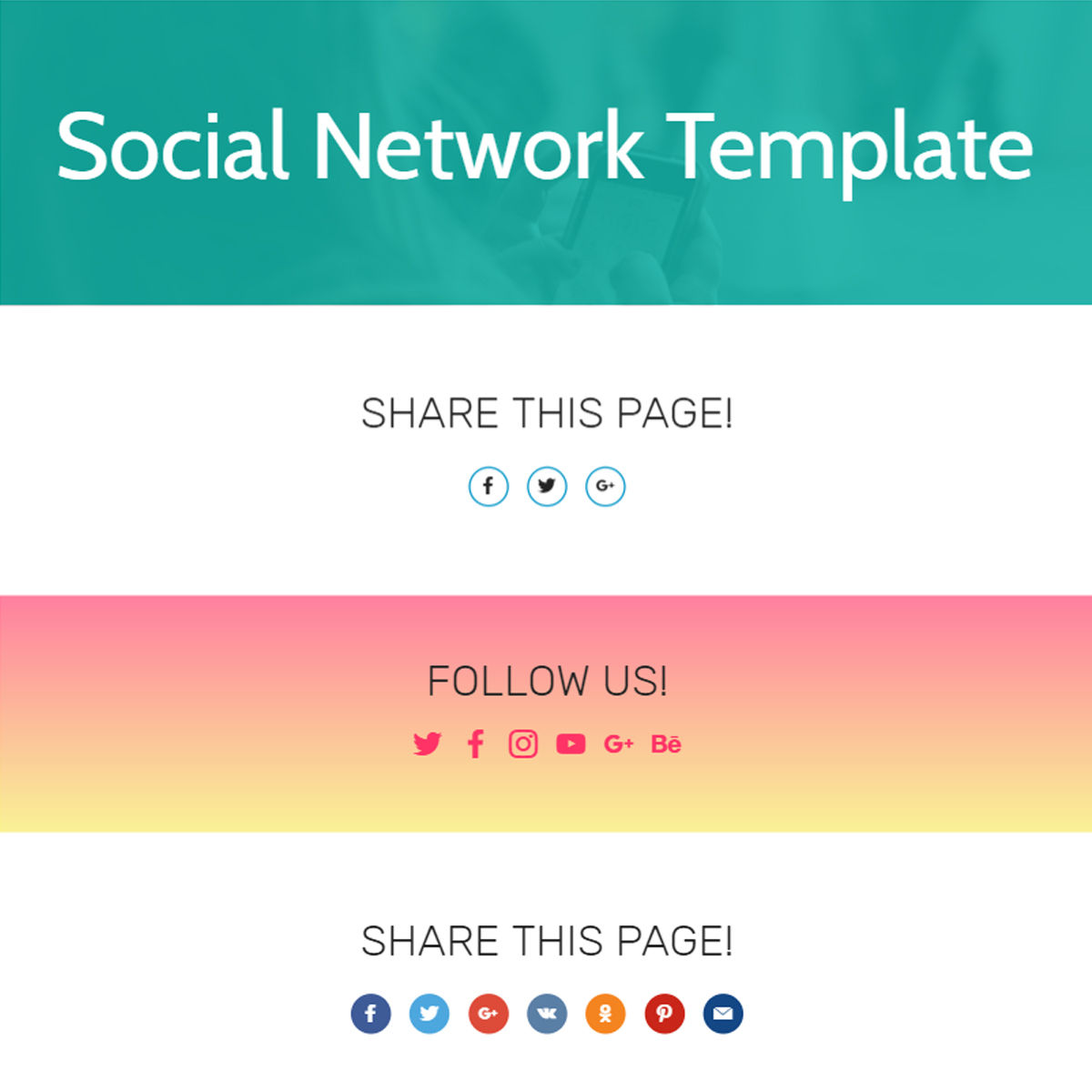Responsive Bootstrap  Social Network  Templates