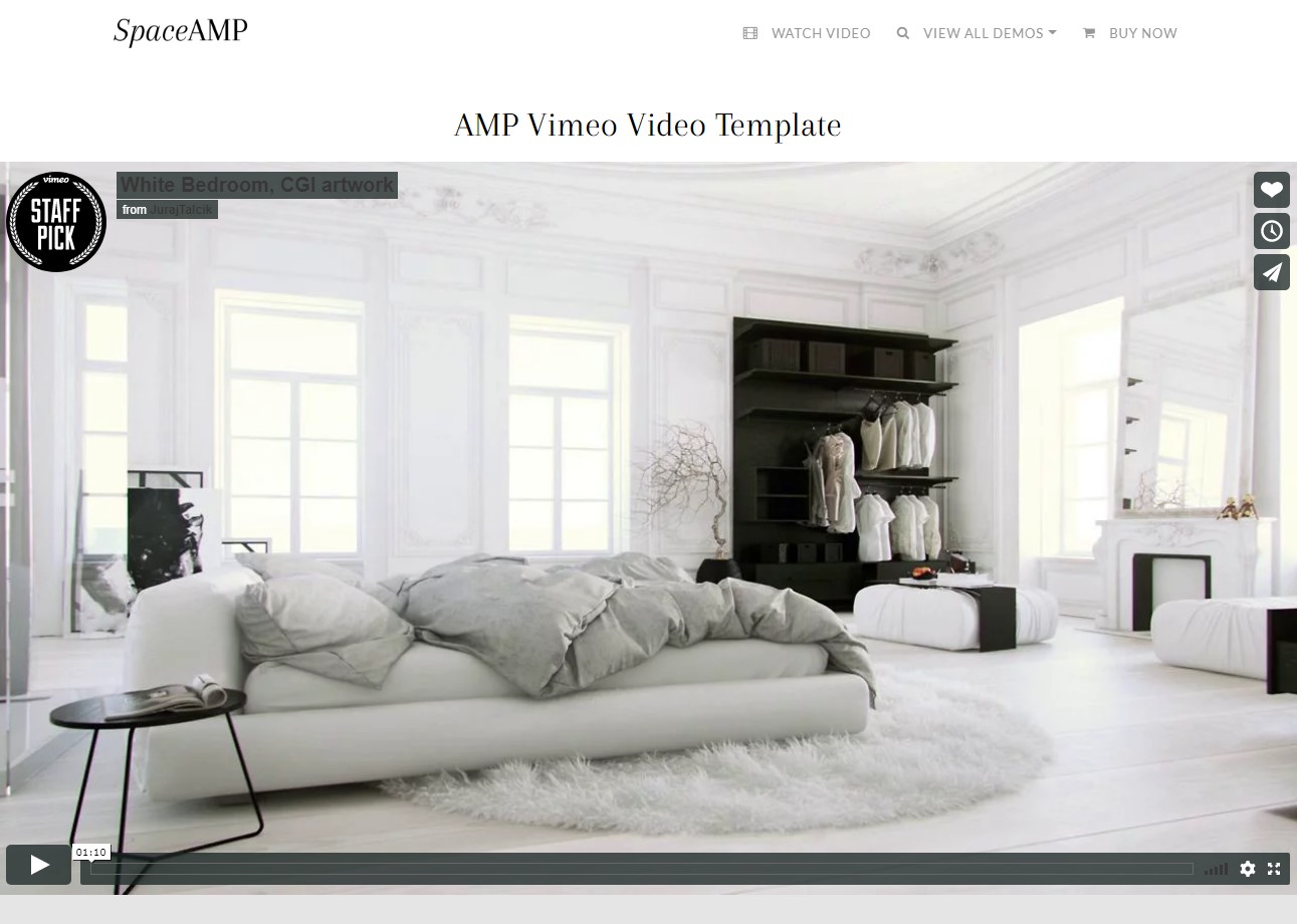 AMP Website Video Template