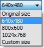 Export image size