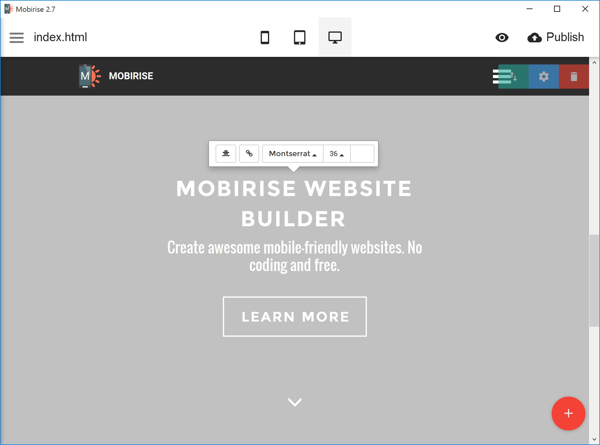 Free html website maker