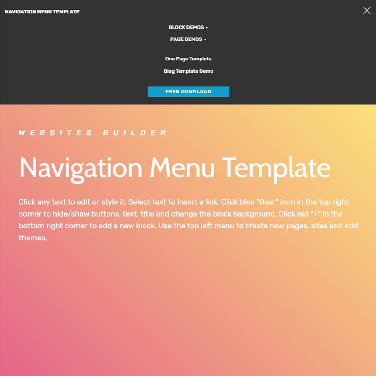 Free Download Bootstrap  navigation menu  Themes