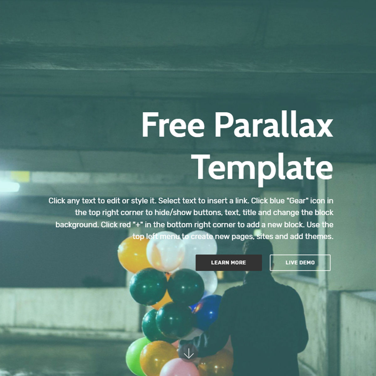 HTML5 Bootstrap  parallax  Templates