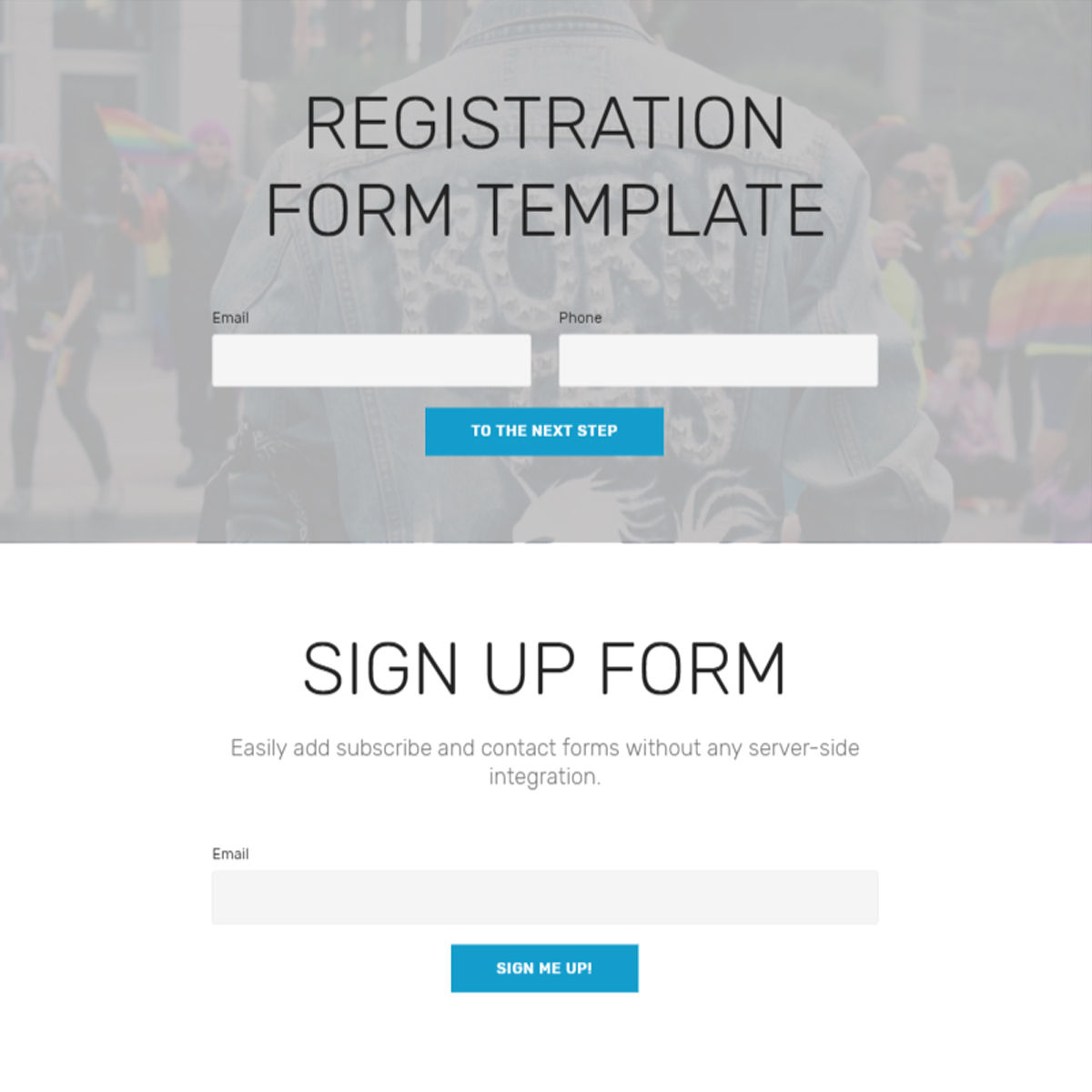 Free Bootstrap  Registration Form  Templates