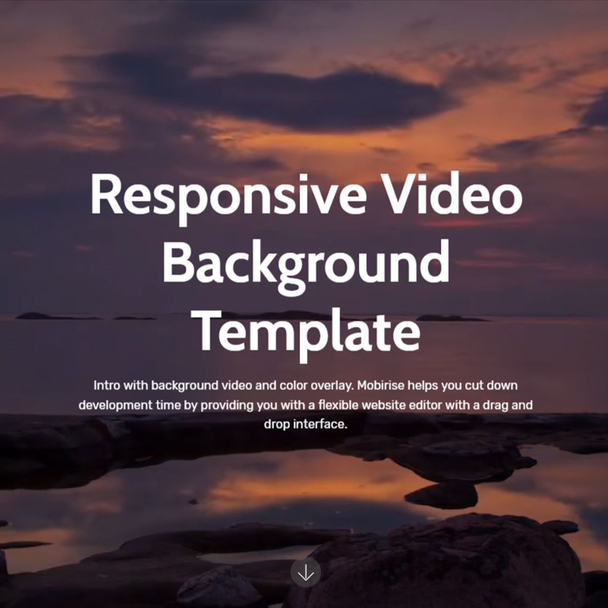 HTML Bootstrap  Video Background  Templates