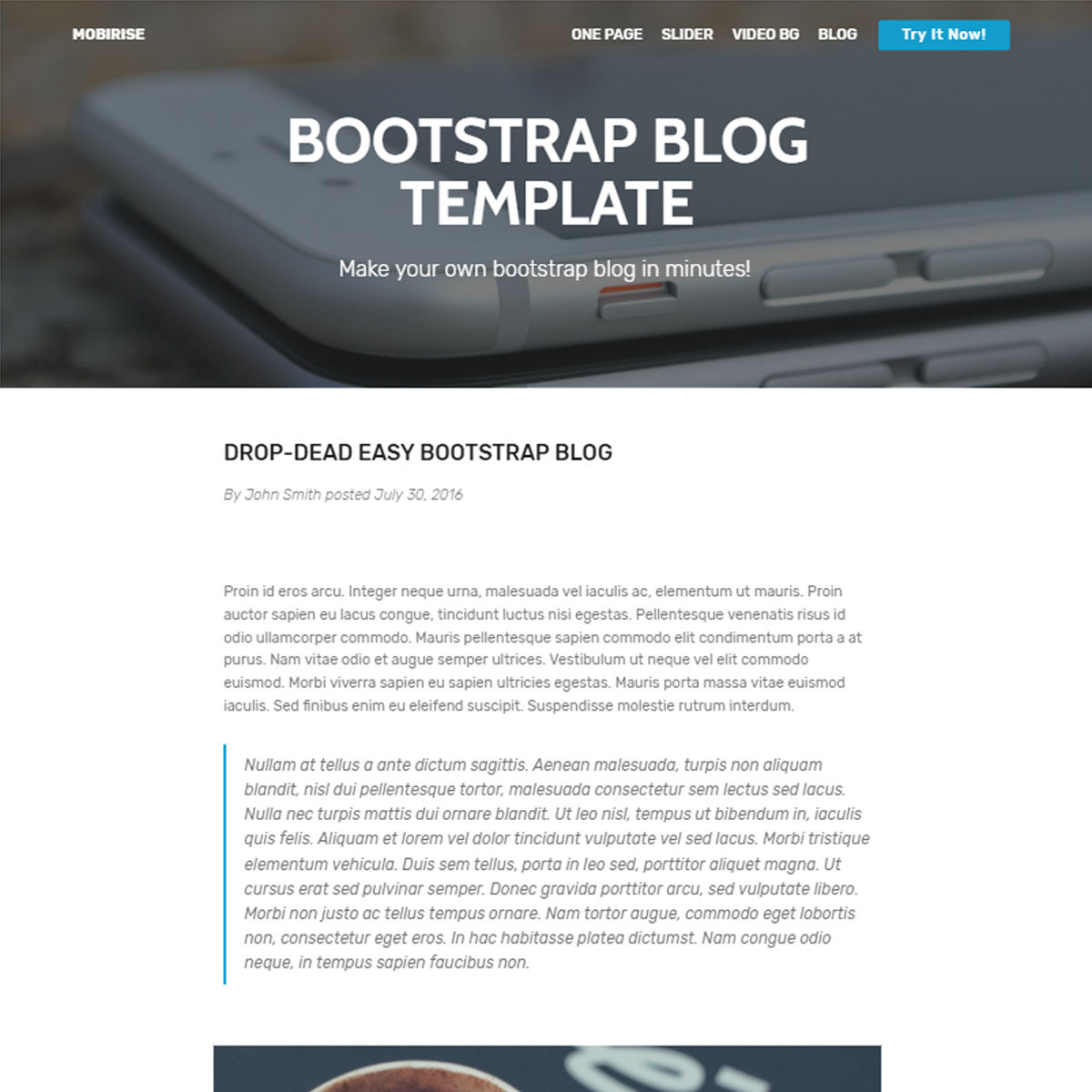 Bootstrap Blog Template