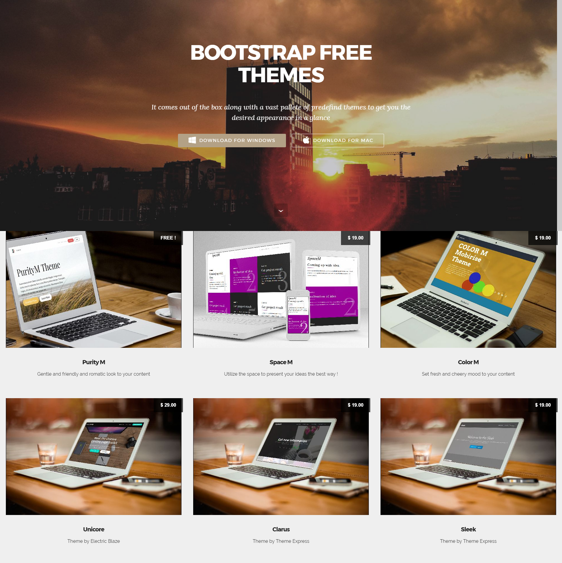 Bootstrap Free Themes