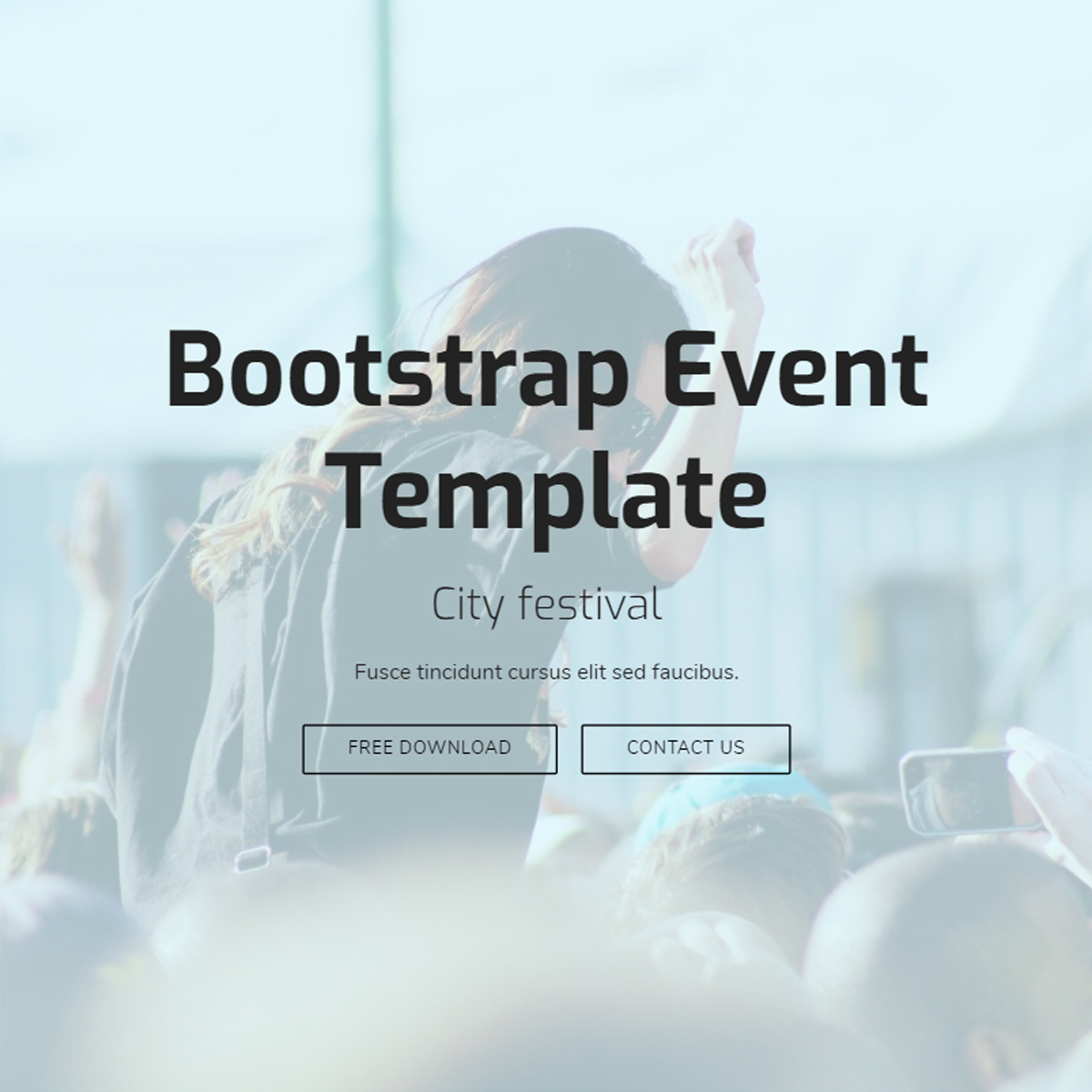 Bootstrap Event Template