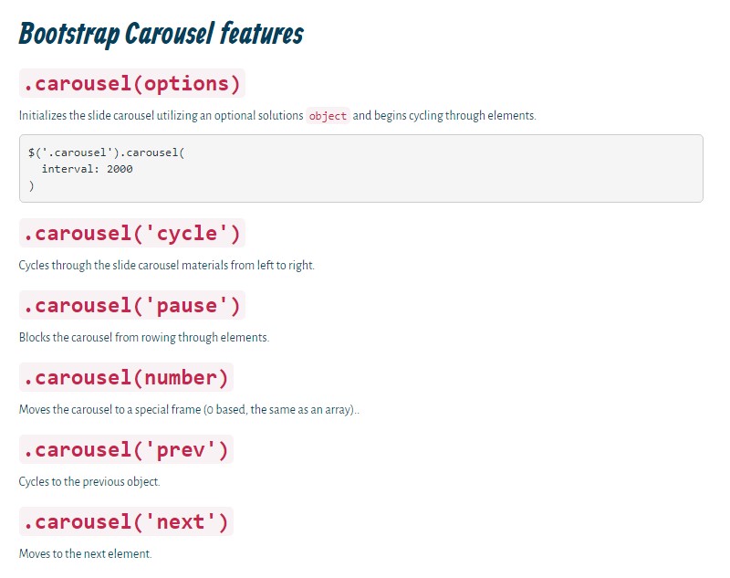  Carousel Bootstrap 4 