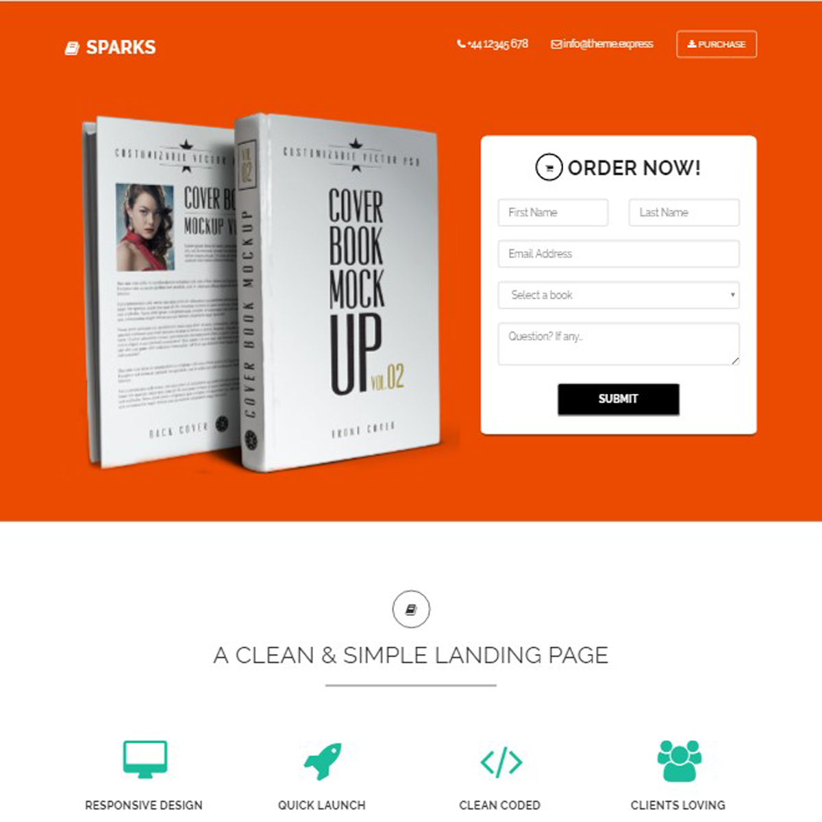 Sparks Bootstrap Landing Page