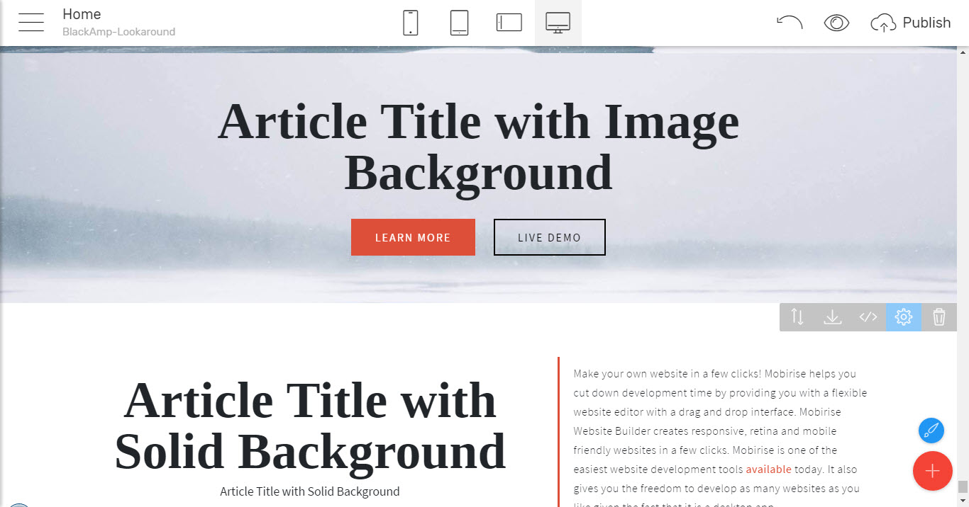 simple html theme for articles and news