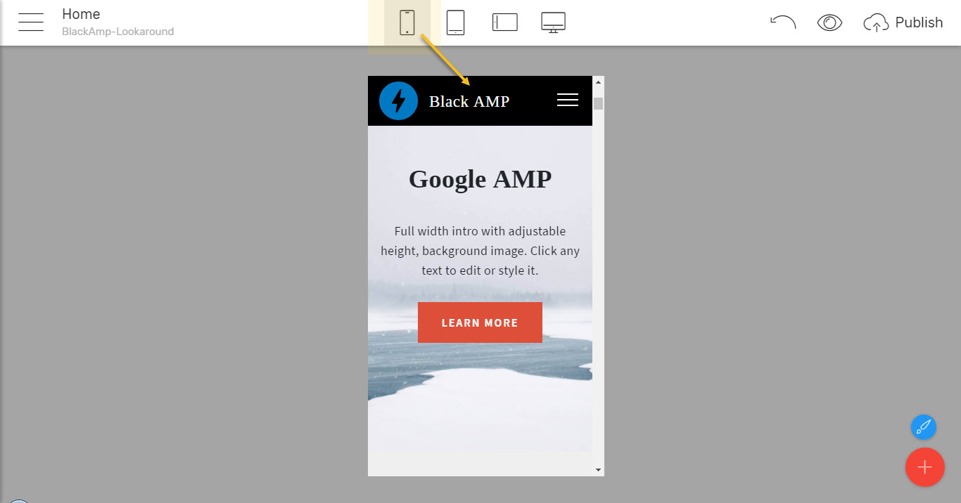 amp html template
