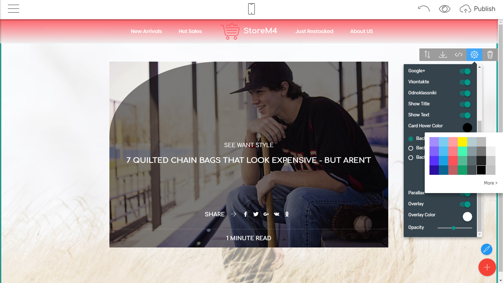 html5 store template