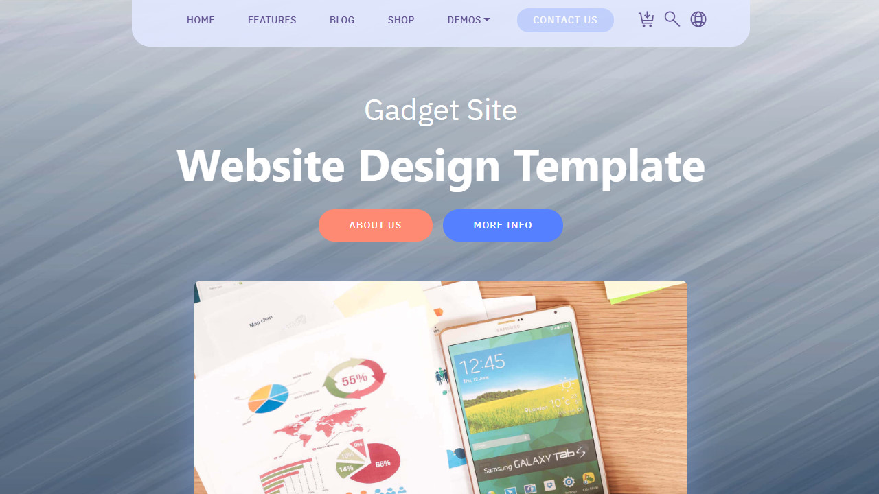 Gadget Site Website Design Template