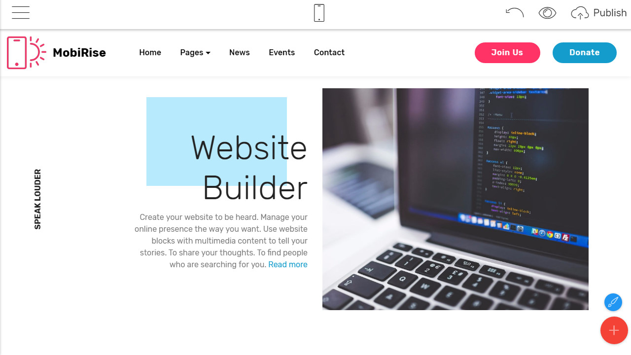 web page builder