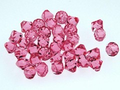 Pink Swarovski crystals