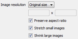 Image options