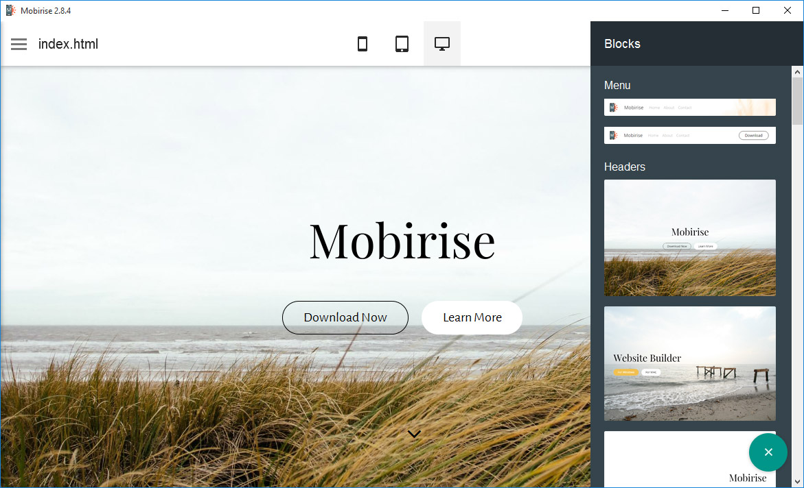 Si un novice dans la construction de site Internet  me demande de le diriger vers un créateur de site Internet totalement gratuit, MobiRise sera maintenant en haut de ma liste de recommandations. Je suis à ce point impressionné.